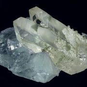 Fluorite on Quartz