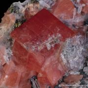 Rhodochrosite on Quartz and Tetrahedrite