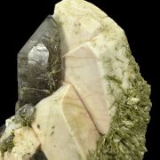 Microcline, epidote, quartz var. smoky  POLAND