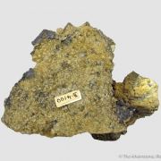 Chalcopyrite with Galena and Siderite