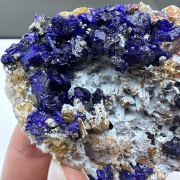 Azurite, quartz MEXICO