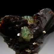 Sphene with Tsavorite, Pyrite