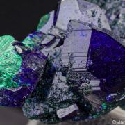 Azurite with Malachite