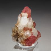 RHODOCHROSITE, QUARTZ