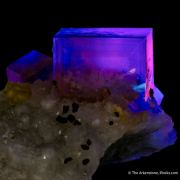 Fluorite on Quartz