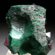 Cuprite on Malachite