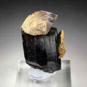 GOETHITE pseudomorph after SIDERITE, TOURMALINE var. SCHORL