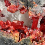 REALGAR, CALCITE