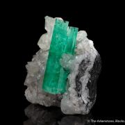 Emerald With Calcite