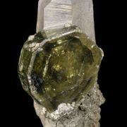 Apatite on Quartz