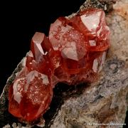 Rhodochrosite on Goethite