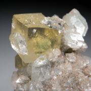 Calcite with Apophyllite