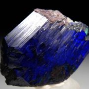 Azurite with Chalcocite