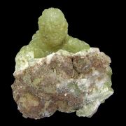 Prehnite finger cast after Anhydrite with Calcite