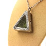 Raw Peridot necklace.