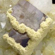 Fluorite, quartz, calcite, dolomite