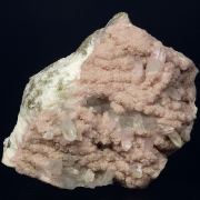 Rhodochrosite on Quartz