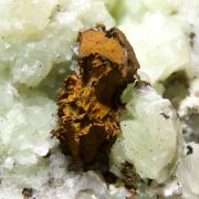 Copper on Prehnite