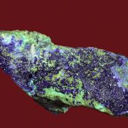 Azurite on Conichalcite(?)