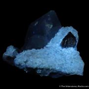 Cinnabar and Quartz on Dolomite (fl)