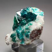 gemmy DIOPTASE, CALCITE