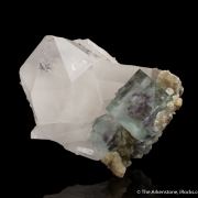 Fluorite on Quartz with Muscovite