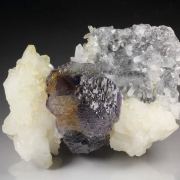 FLUORITE with PHANTOMS, CALCITE