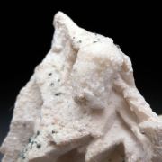 Dolomite after Tarnowitzite with Copper on Dolomite cast