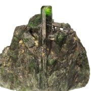 Diopside (Chromian Diopside - GEMMY) (ex Richard A. Kosnar Collection) / Outokumpu Deposit, Finland