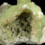 Prehnite finger cast after Anhydrite with Calcite