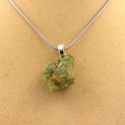 Raw Grossular Garnet Necklace. 36.28 ct.