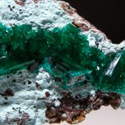 Dioptase on Chrysocolla