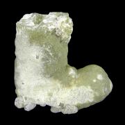 Prehnite “BOOT”-shaped cast after Anhydrite with Calcite