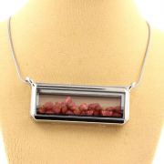 Raw Spinel necklace.