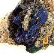 Chessylite ( Azurite ) + Malachite.