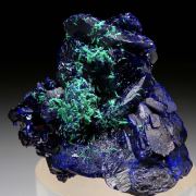 Azurite with Malachite