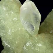 Prehnite Cast After Anhydrite With Calcite