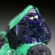 Azurite with Malachite