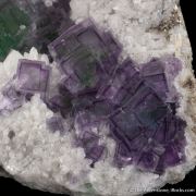 Fluorite on Quartz