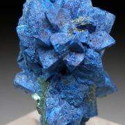 Shattuckite after Dioptase after Calcite