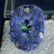 Azurite with Malachite