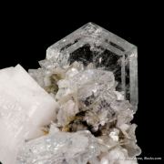 Beryl var. Aquamarine with Muscovite and Feldspar