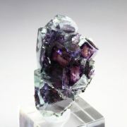 FLUORITE with PHANTOMS, PYRITE