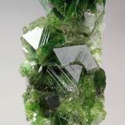 gem GARNET var. GROSSULAR with GREEN CHROMIAN PHANTOMS, DIOPSIDE