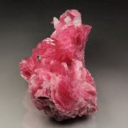 gemmy RHODONITE, CALCITE