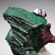 Cuprite on Malachite