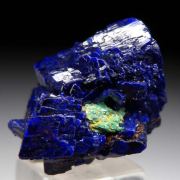 Azurite with Malachite