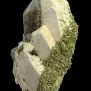 Microcline, epidote, quartz var. smoky  POLAND