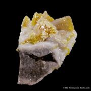 Wulfenite with Calcite