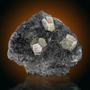 Pyrite  on Hematite